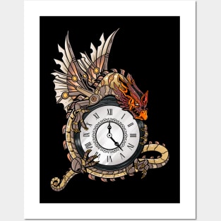 The Steam-Powered Dragon - Steampunk Fantasy Art Posters and Art